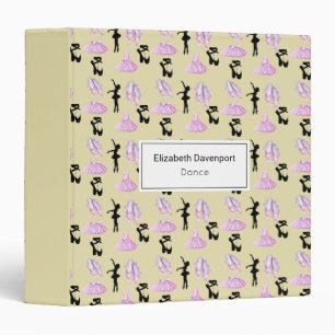 Classeur Fancy Ballet Motif Personnalisé
