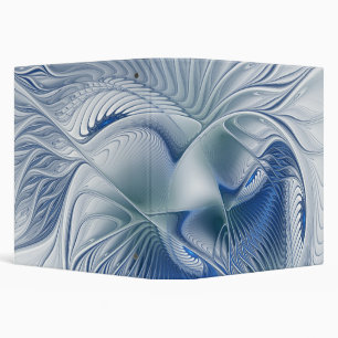 Classeur Fantaisie dynamique Abstrait Tons bleus Art fracta
