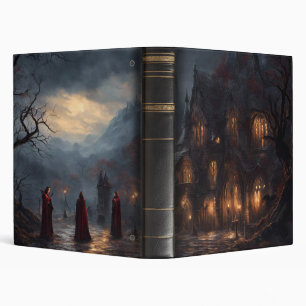 Classeur Fantaisie gothique vampire n°5 Cuir noir