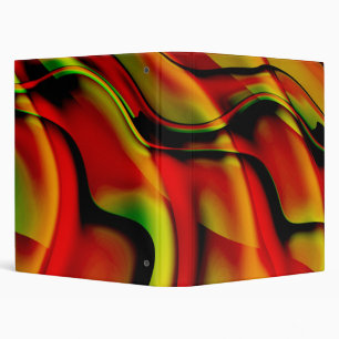 Classeur Fantasia À L'Art Fractal Rouge