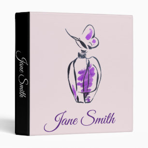 Classeur Fashion parfum rose fille dossier étudiant