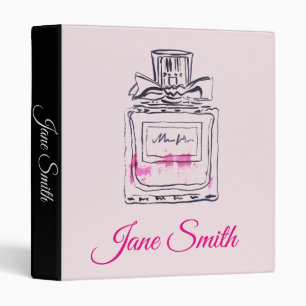 Classeur Fashion parfum rose fille dossier étudiant
