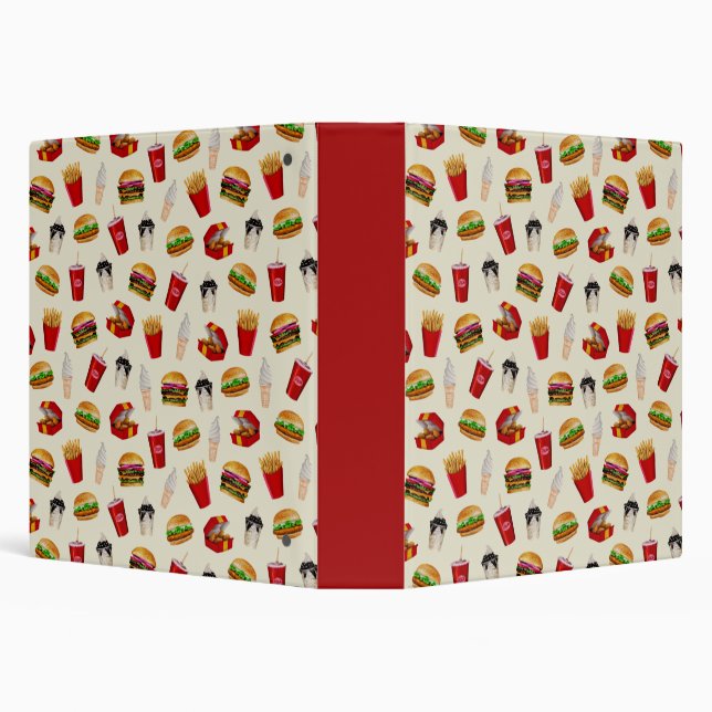 Classeur Fast Food Burgers, Fries, Sundaes (Arrière-plan)