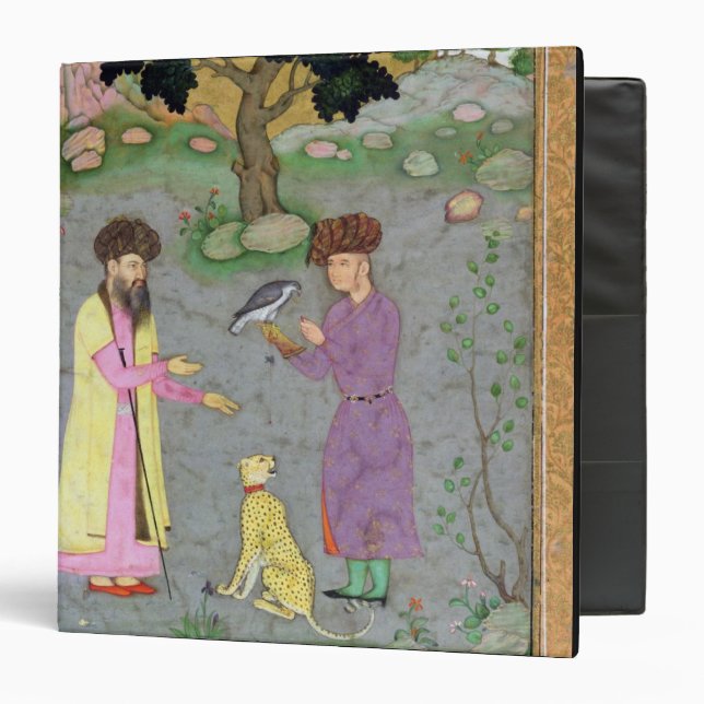 Classeur Fauconnier avec le guépard de compagnon et (Devant/Intérieur)