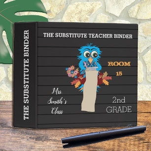 Classeur Faux Letter Board Blue Owl Sous-enseignant Classeu