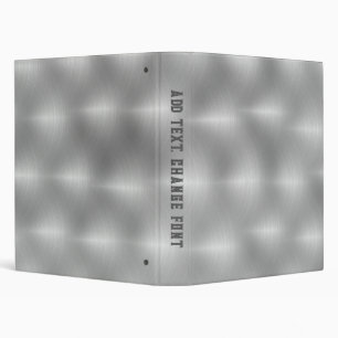 Classeur Faux Metal - Acier brossé