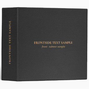Classeur Faux Noir Et Gris Texture Cuir Vintage
