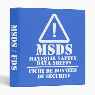 Classeur FDS/FDS en bleu anglais et français