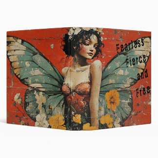 Classeur Fée de papillon vintage dans la conception d'art p