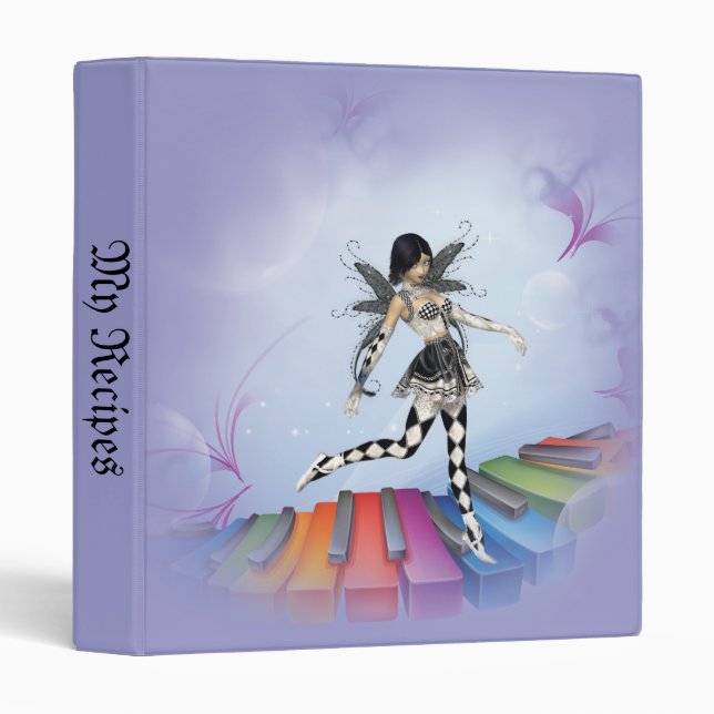 Classeur Féerie clavier musical Vignette (Devant/Côté)