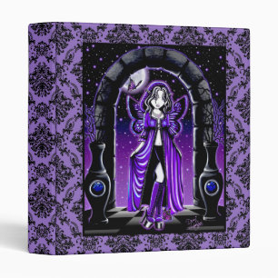 Classeur féerique d'art de papillon bleu gothique