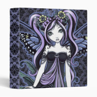 Classeur féerique d'art de papillon violet de
