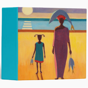 Classeur Femme avec des poissons