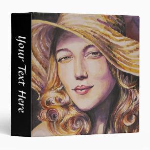 Classeur Femme avec le casquette