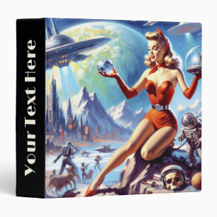 Classeur Femme de science-fiction Vintage des années 1950