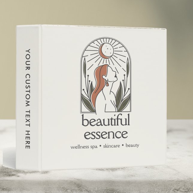Classeur Femme Feuille Moon Arch SKINCARE Wellness Day Spa (Créateur téléchargé)