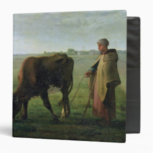 Classeur Femme frôlant sa vache, 1858
