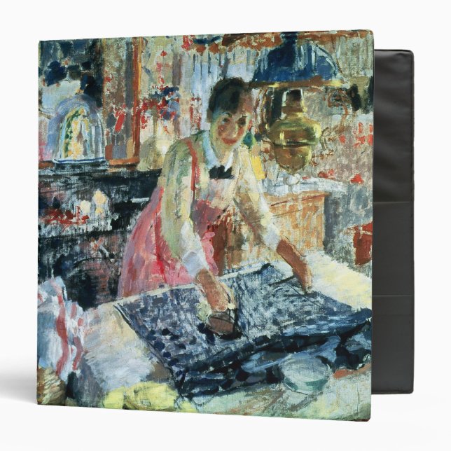 Classeur Femme repassant, 1912 (Devant/Intérieur)