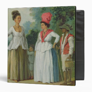 Classeur Femmes indiennes occidentales de couleur, avec un