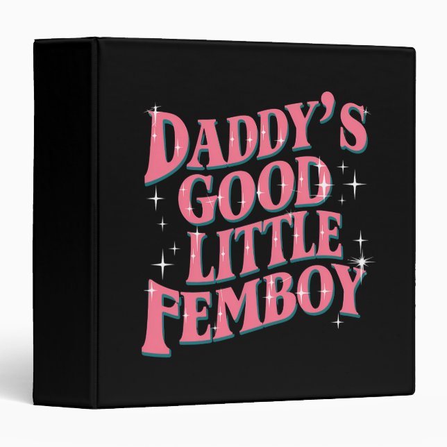 Classeur Femoby, le Gay pride LGBT de Daddy's Good Little F (Devant/Côté)