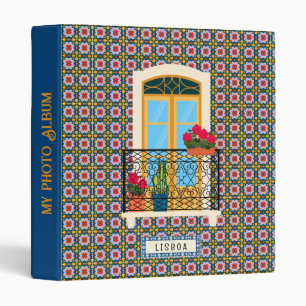 Classeur Fenêtre de la maison de Lisbonne avec plantes et c