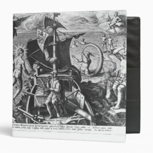 Classeur Ferdinand Magellan à bord sa caravelle, 1522