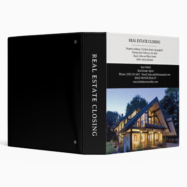 Classeur Fermeture de l'immobilier noir personnalisé (Arrière-plan)