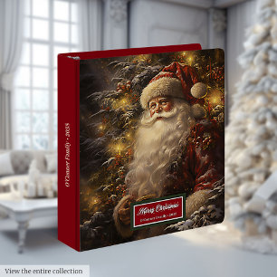 Classeur festif de Père Noël Monogramme Noël