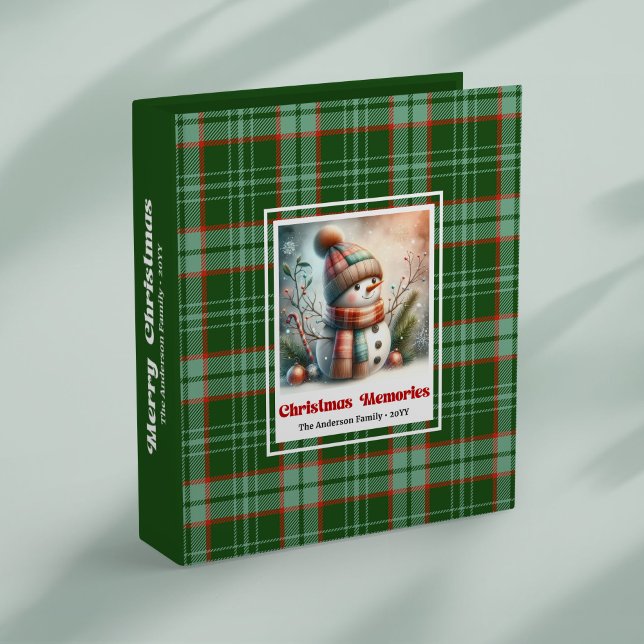 Classeur Festive Christmas snowman kids photo book editable (Festive Christmas snowman kids photo book editable)