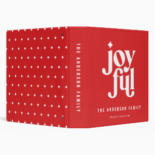 Classeur Fête de Noël graphique minimale moderne