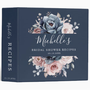 Classeur Fête des mariées en ardoise rose Rose bleu Dusty