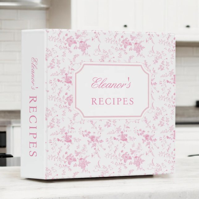 Classeur Fête des mariées en toile rose Chinoiserie Classeu (Créateur téléchargé)