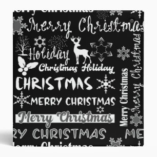 Classeur Fêtes de Noël, motif de Noël