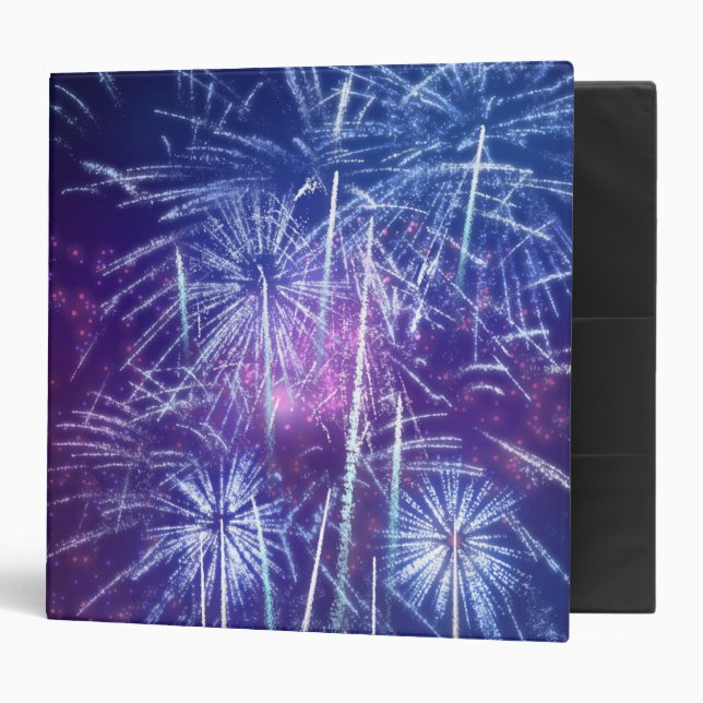Classeur feu bleu et violet (Devant/intérieur)