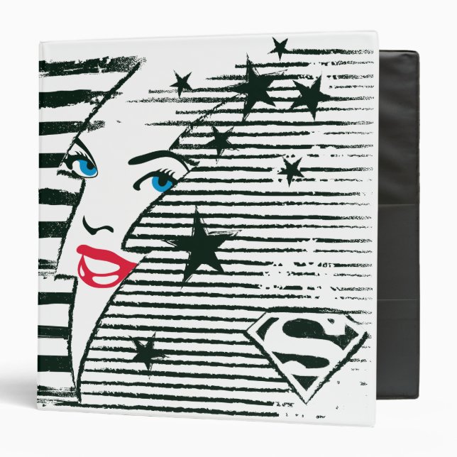 Classeur Feu Supergirl avec visage (Devant/Intérieur)