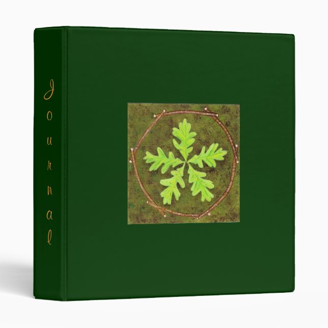Classeur Feuille de chêne (Devant/Côté)