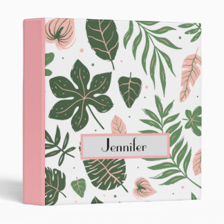 Classeur Feuille Tropical personnalisé