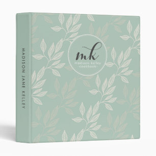 Classeur Feuilles botaniques turquoises 2 Bureau scolaire M