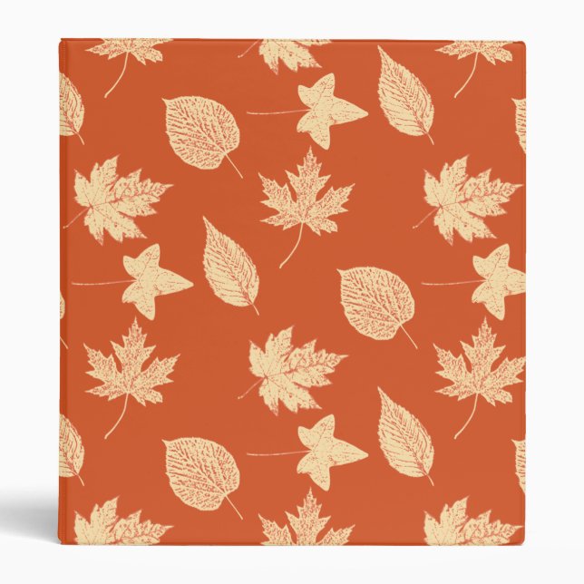 Classeur Feuilles d'automne - mandarin orange (Devant)