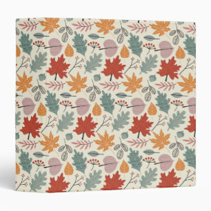 Classeur Feuilles d'automne vintage et Motif Acorns