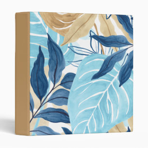 Classeur Feuilles de la jungle bleue