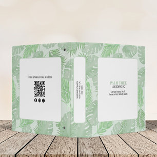 Classeur Feuilles de palmier vert professionnel moderne