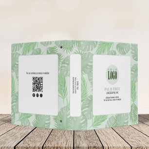 Classeur Feuilles de palmier vert professionnel moderne