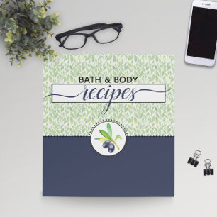 Classeur Feuilles d'olive 🌿 Recettes de bain et de corps
