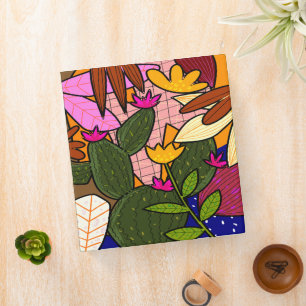 Classeur feuilles tropicaux Abstraits et fleurs