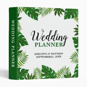 Classeur Feuilles tropicaux   WEDDING PLANNER