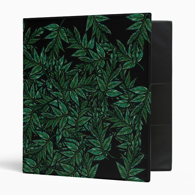 Classeur Feuilles verts (Devant/intérieur)