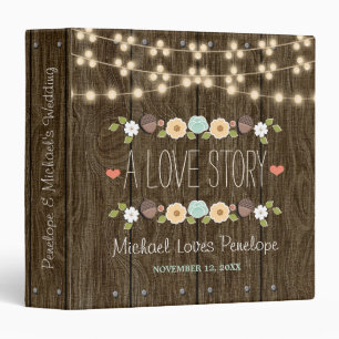 Classeur Ficelle rustique turquoise du mariage floral de
