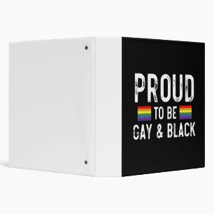 Classeur Fier D'Être Gay Et Noir
