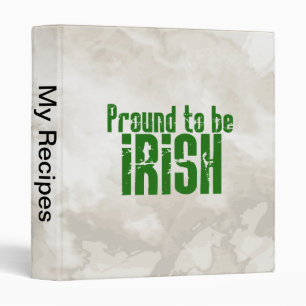Classeur Fier d'être irlandais